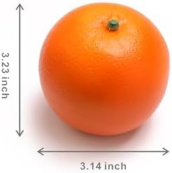 Caihao 6PCS Simulation Plastic Oranges Decorative Fruit Bowls