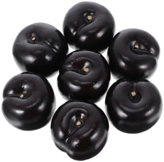 MAGICLULU 8pcs Lifelike Black Fruit Artificial Fruits for Photography Props