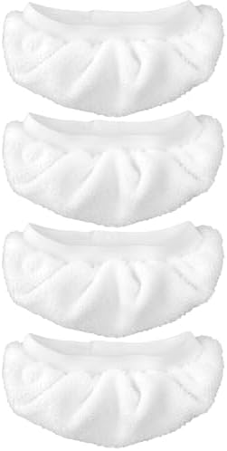 4pcs White Steam Mop Pads for Handheld Steam Cleaner