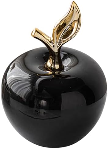 MAGICLULU Ceramic Apple Figurine 45in Lifelike Desktop Decor
