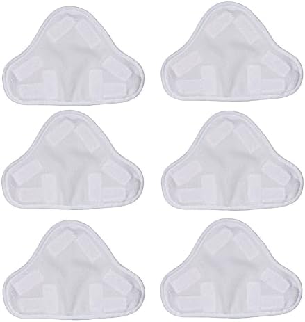 Meriton 6 Pack Washable Microfiber Steam Mop Pads for H2O X5
