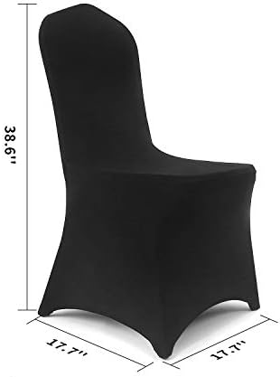 Peomeise 12pcs Stretch Spandex Chair Covers for Wedding and Party Use