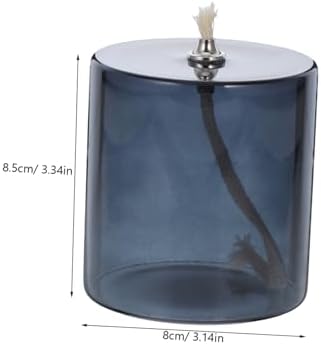 VOSAREA Elegant Glass Oil Lamp for Indoor Use