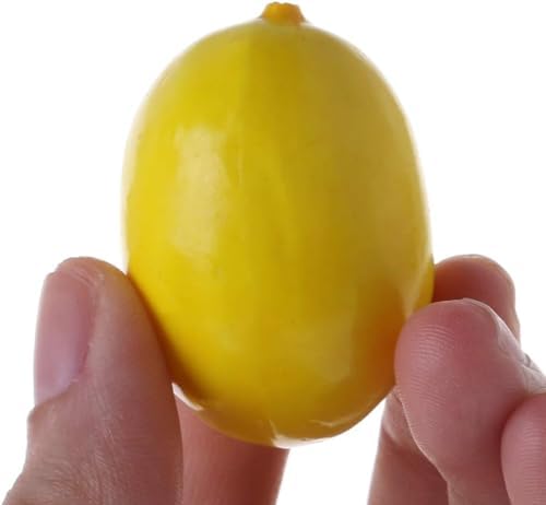 20Pcs Yellow Mini Artificial Lemon Fruit Decor