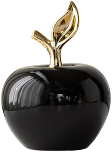 MAGICLULU Ceramic Apple Figurine 45in Lifelike Desktop Decor