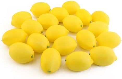 20PCS Realistic Artificial Lemon Decor