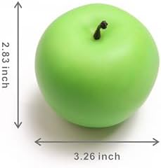 6PCS Artificial Green Apples for Home Decorations