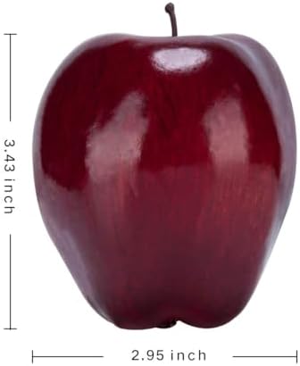 Toopify 16PCS Artificial Red Apples for Home Kitchen Decoration