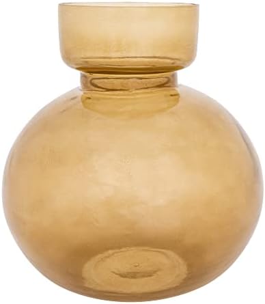 Creative Co-Op Modern Glass Vase Olive Green