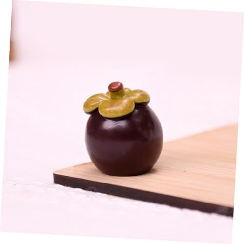 Mini Artificial Mangosteen Doll House Decor 8pcs