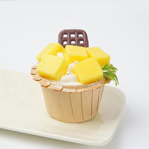 6 Pcs Artificial Cupcake Set for Decor and Photography