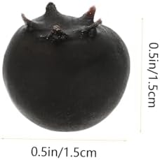Amosfun 50Pcs Realistic Artificial Blueberry Models