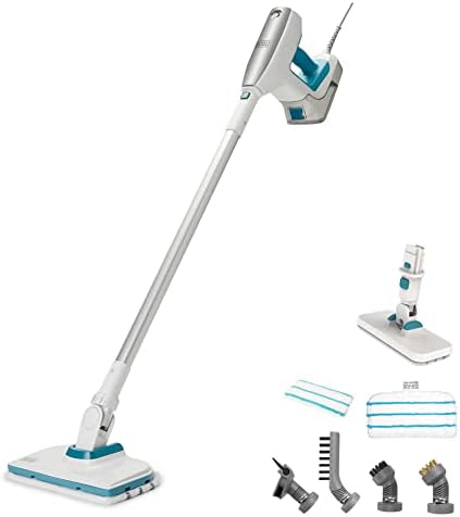 BLACKDECKER Steam Mop with 6 Attachments and Corded Handle