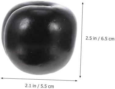 MAGICLULU 8pcs Lifelike Black Fruit Artificial Fruits for Photography Props