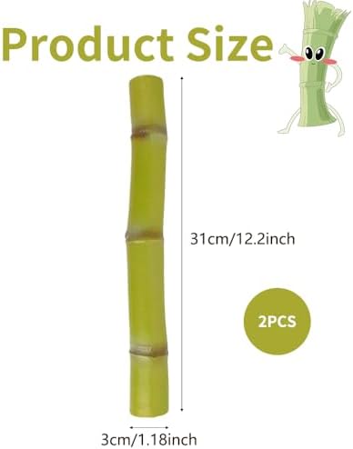 Artificial Sugarcane 2PCS Plastic Decor Plant