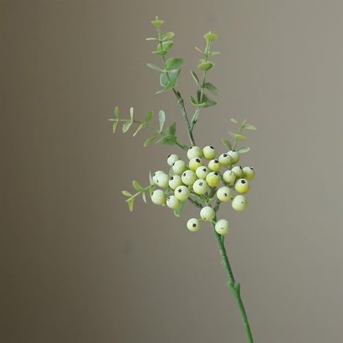 6 Pack Artificial Blueberry Stems with Realistic Berries