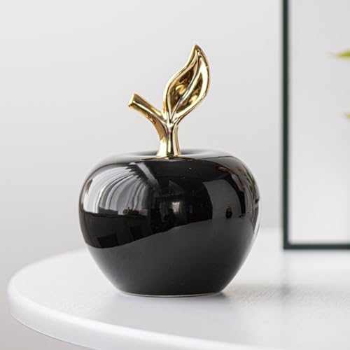 MAGICLULU Ceramic Apple Figurine 45in Lifelike Desktop Decor