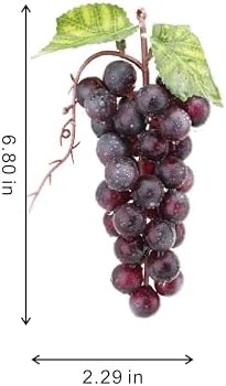 2PCS Artificial Purple Grapes for Home Kitchen Decoration