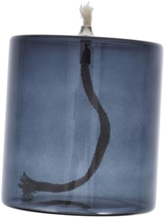 VOSAREA Elegant Glass Oil Lamp for Indoor Use