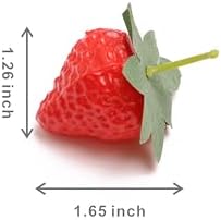 50PCS Realistic Artificial Strawberry Decorations