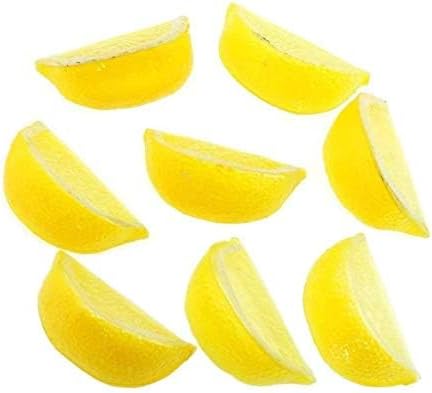 14pcs Yellow Lemon Faux Fruit Decoration Props