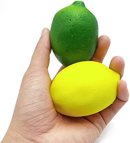 TIHOOD 30PCS Artificial Green Lemons for Decor