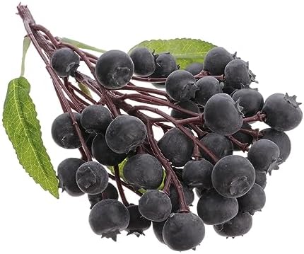 Lifelike Blueberries Artificial Fruit Decor for Home Garden