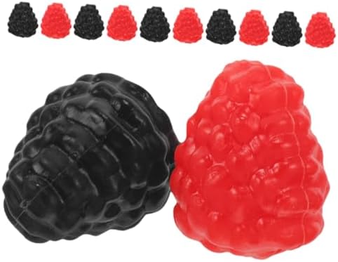 12pcs Lifelike Raspberry Models for Wedding and Photography Decor