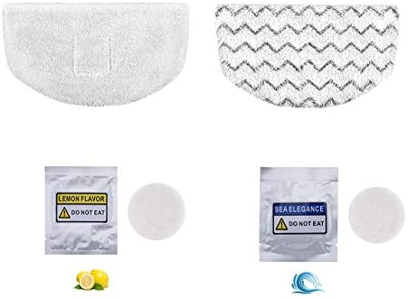 LeFix 2 Pack Washable Steam Mop Pads with Fragrance Discs