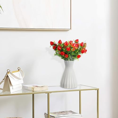 DOITOOL 6Pcs Artificial Strawberry Plants Decor