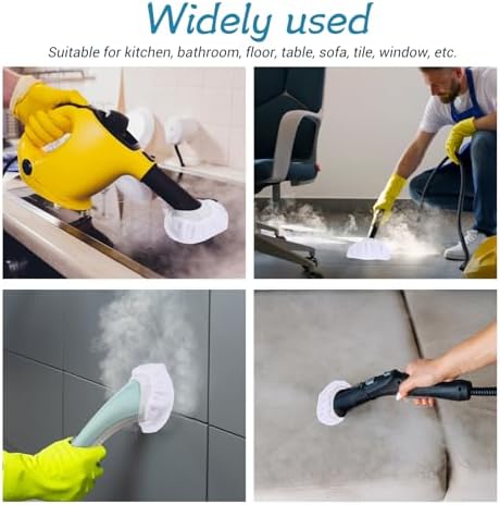 10 Pcs Reusable Steam Mop Pads Universal Fit for Steam Cleaners