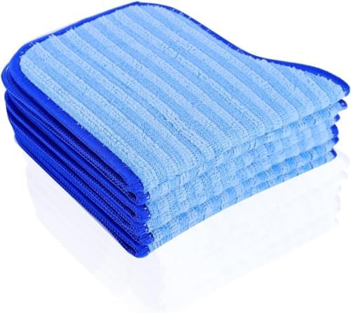 KEEPOW 10 Pack Microfiber Mop Pads for Steam Cleaners