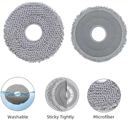 10pcs Mop Pads for Roborock Qrevo Robot Vacuums