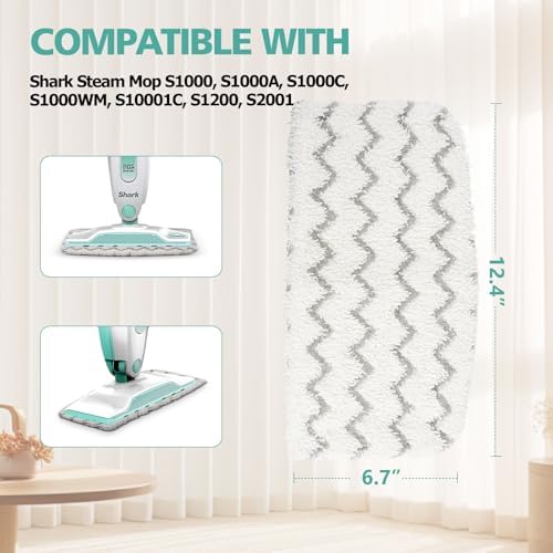 4PCS Shark Steam Mop Replacement Pads for S1000 S1001C S2001