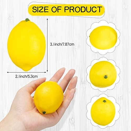 Cindeer Artificial Lemon Decorations 60 Pcs