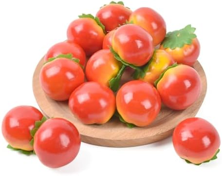 Mini Artificial Tomato 40PCS for Home Kitchen Decor
