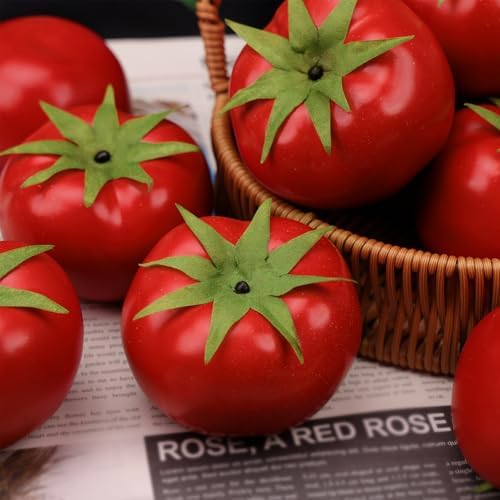 Gresorth 6pcs Artificial Lifelike Tomato Decor