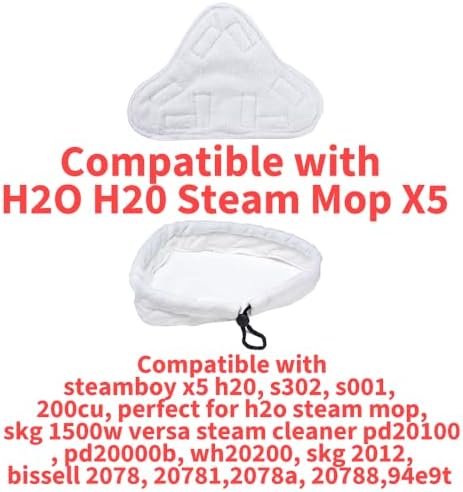 Unikstone 6Pcs Steam Mop Pads Reusable Washable