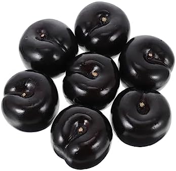 8Pcs Artificial Plum Models for Home and Kitchen Decor