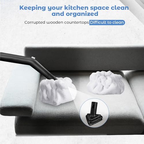 Baderke 12 Pack Microfiber Steam Mop Pads for Triangle Brush Tool