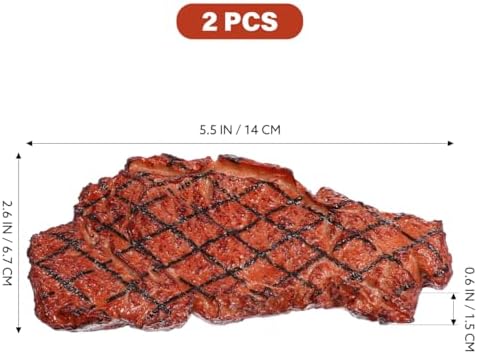 Yardwe Artificial Steak for Home Kitchen Decor and Photography