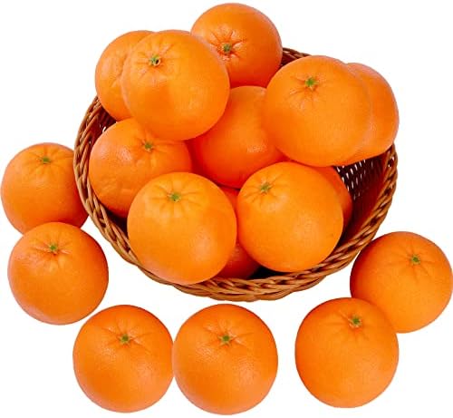 ZEAYEA 24 Pcs Artificial Oranges for Home Decoration