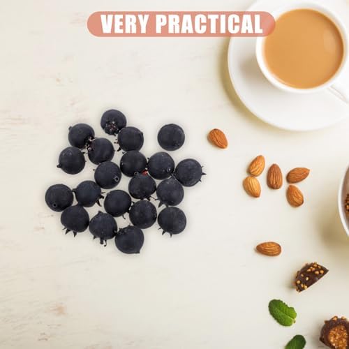POPETPOP Artificial Blueberry 20pcs Fake Fruit Decor