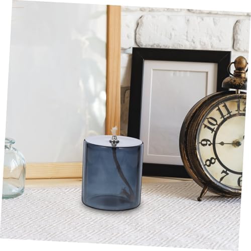 VOSAREA Elegant Glass Oil Lamp for Indoor Use