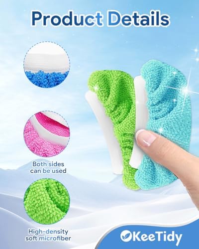 KeeTidy Universal Steam Mop Pads 14 Pack Reusable