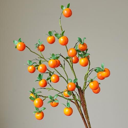 2pcs Artificial Fruit Branches for Home Decor DIY Centerpieces