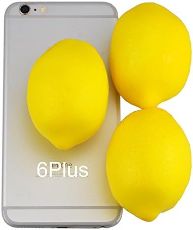 JEDFORE Artificial Lemons 12pcs Set Yellow