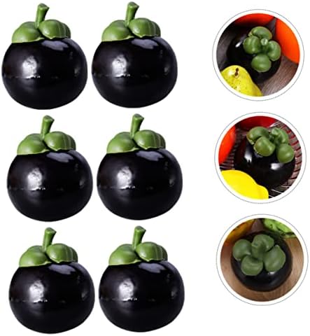 PRETYZOOM 6pcs Artificial Fruit Decor for Home Photography Props