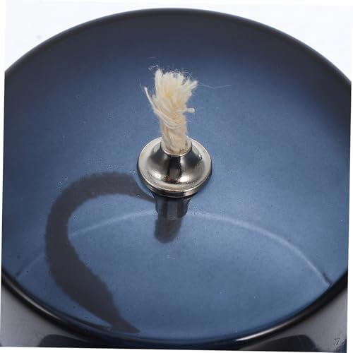 Holibanna Glass Candlestick Oil Lamp for Home Decor