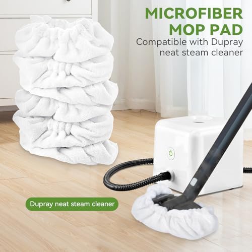 Large Microfiber Bonnet Steam Mop Pads for Dupray Steam Cleaners 6 Pack